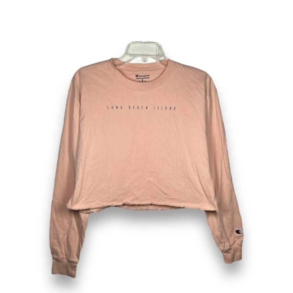 Champion Peach Graphic Long Sleeve Tshirt Size Medium - "Michelle"